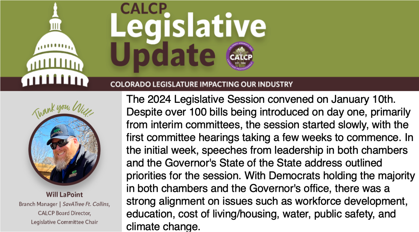 ️ 2024 Legislative Year End Report - Colorado Arborists and Lawn Care ...
