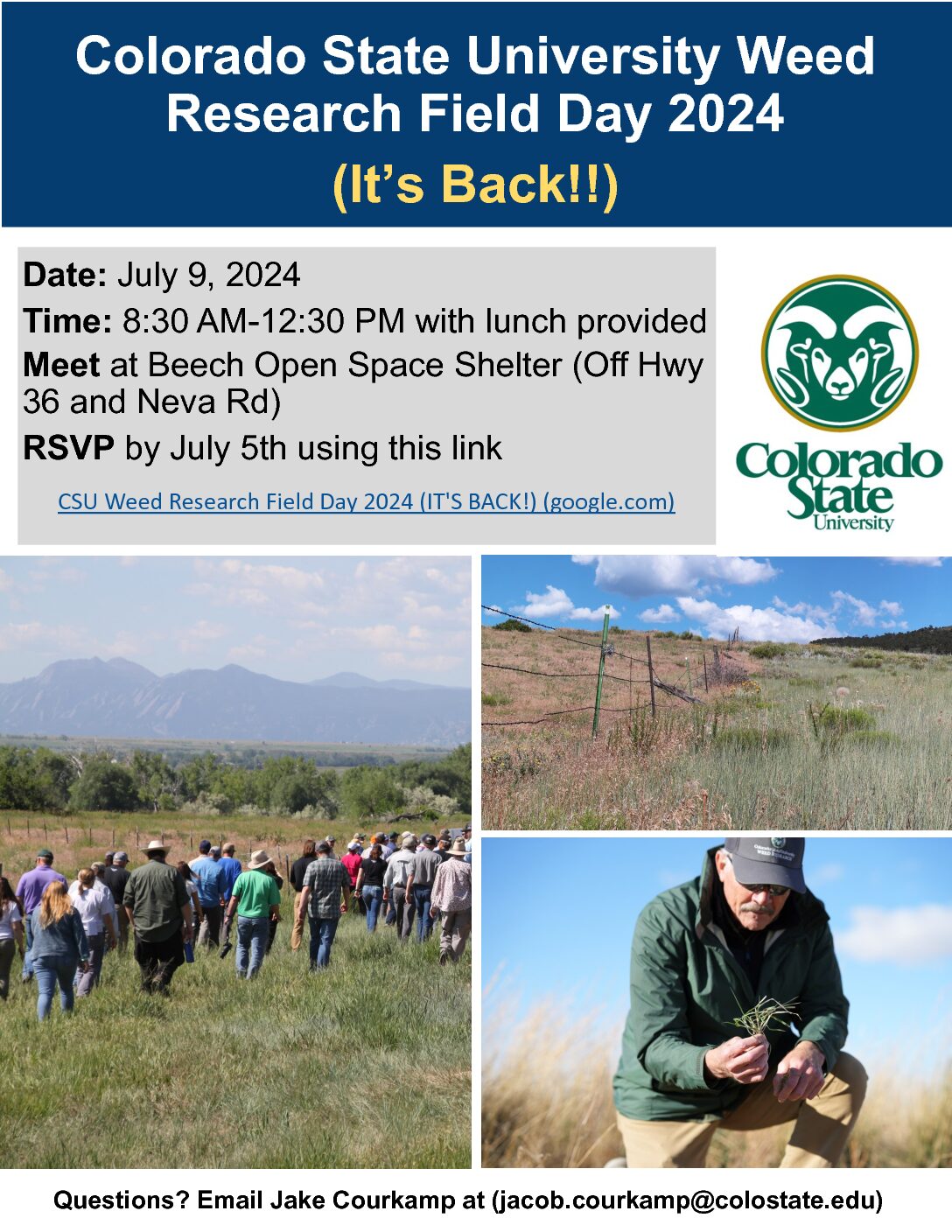 ➡️ CSU Weed Research Field Day 2024